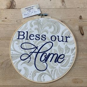 Bless our Home Decorative Wall Hanging Embroidery Hoop wall decor Cracker Barrel